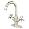 Kingston Brass TwoHandle Bathroom Faucet with Push PopUp, Polished Nickel LS845JXPN - alternate 1